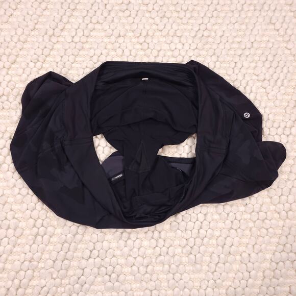 Lululemon Pace Rival Skirt Tall Camo Deep Coal / Black Sz 18 - Picture 3 of 8